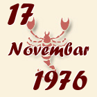 Škorpija, 17 Novembar 1976.