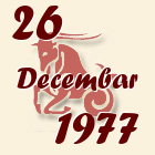 Jarac, 26 Decembar 1977.