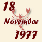 Škorpija, 18 Novembar 1977.