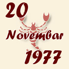 Škorpija, 20 Novembar 1977.