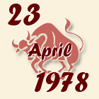 Bik, 23 April 1978.