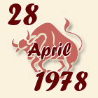 Bik, 28 April 1978.