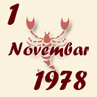 Škorpija, 1 Novembar 1978.