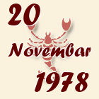 Škorpija, 20 Novembar 1978.