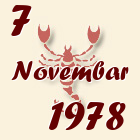 Škorpija, 7 Novembar 1978.