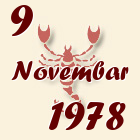 Škorpija, 9 Novembar 1978.