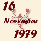 Škorpija, 16 Novembar 1979.