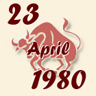 Bik, 23 April 1980.