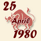Bik, 25 April 1980.