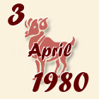 Ovan, 3 April 1980.