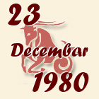 Jarac, 23 Decembar 1980.