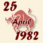 Bik, 25 April 1982.