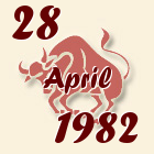 Bik, 28 April 1982.