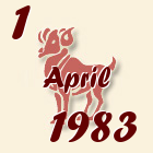 Ovan, 1 April 1983.