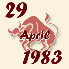 Bik, 29 April 1983.