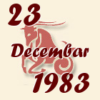 Jarac, 23 Decembar 1983.