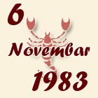 Škorpija, 6 Novembar 1983.