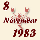 Škorpija, 8 Novembar 1983.