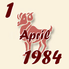 Ovan, 1 April 1984.