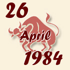 Bik, 26 April 1984.