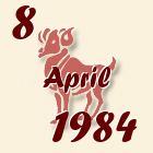 Ovan, 8 April 1984.