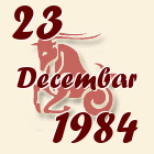 Jarac, 23 Decembar 1984.