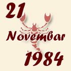 Škorpija, 21 Novembar 1984.