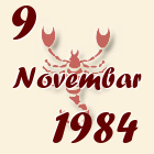Škorpija, 9 Novembar 1984.