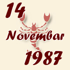 Škorpija, 14 Novembar 1987.