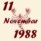 Škorpija, 11 Novembar 1988.