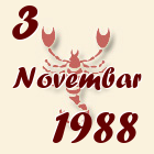 Škorpija, 3 Novembar 1988.