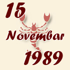 Škorpija, 15 Novembar 1989.