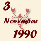 Škorpija, 3 Novembar 1990.
