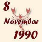 Škorpija, 8 Novembar 1990.
