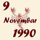 Škorpija, 9 Novembar 1990.