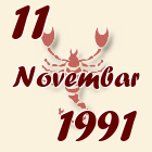 Škorpija, 11 Novembar 1991.