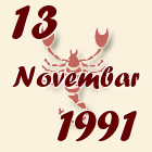 Škorpija, 13 Novembar 1991.