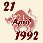 Bik, 21 April 1992.