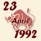 Bik, 23 April 1992.