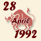 Bik, 28 April 1992.