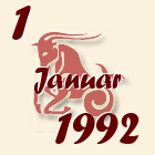 Jarac, 1 Januar 1992.