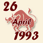 Bik, 26 April 1993.