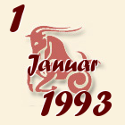 Jarac, 1 Januar 1993.