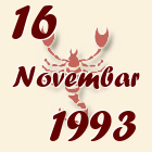 Škorpija, 16 Novembar 1993.