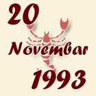 Škorpija, 20 Novembar 1993.