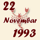 Škorpija, 22 Novembar 1993.