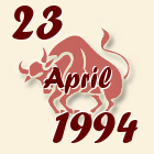 Bik, 23 April 1994.