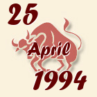 Bik, 25 April 1994.