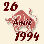 Bik, 26 April 1994.