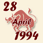 Bik, 28 April 1994.